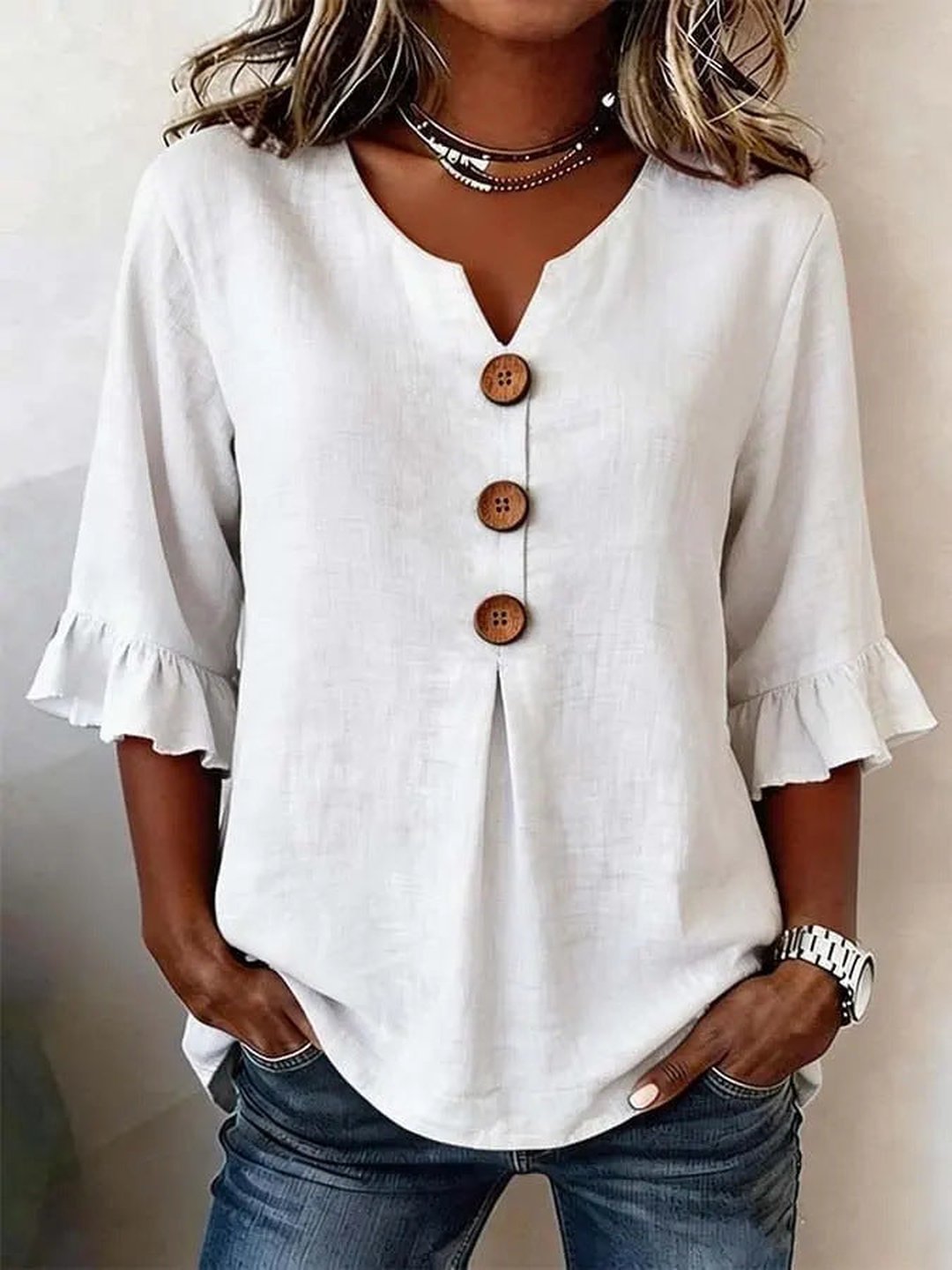 Thelma | Ruffled Blouse