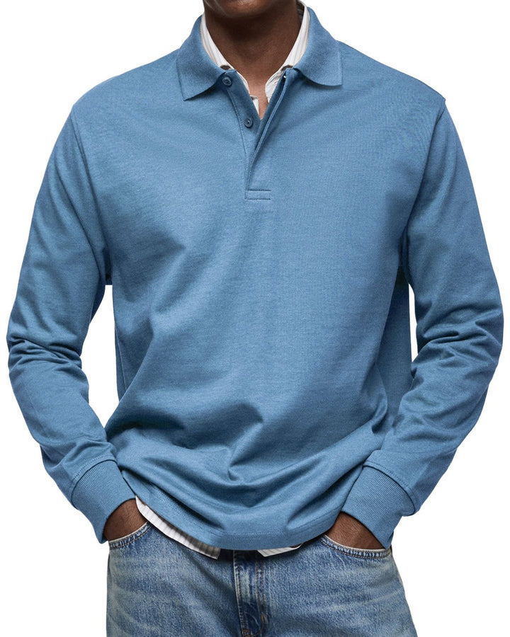 Grant | Luxury Long Sleeve Polo Shirt