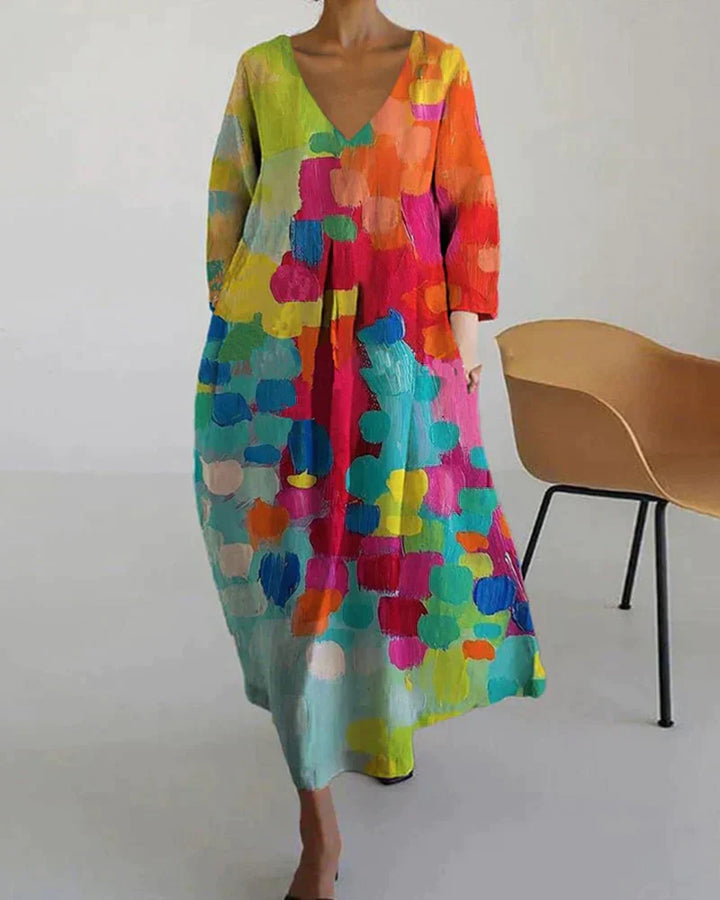 Kateline | Colorful Printed Dress