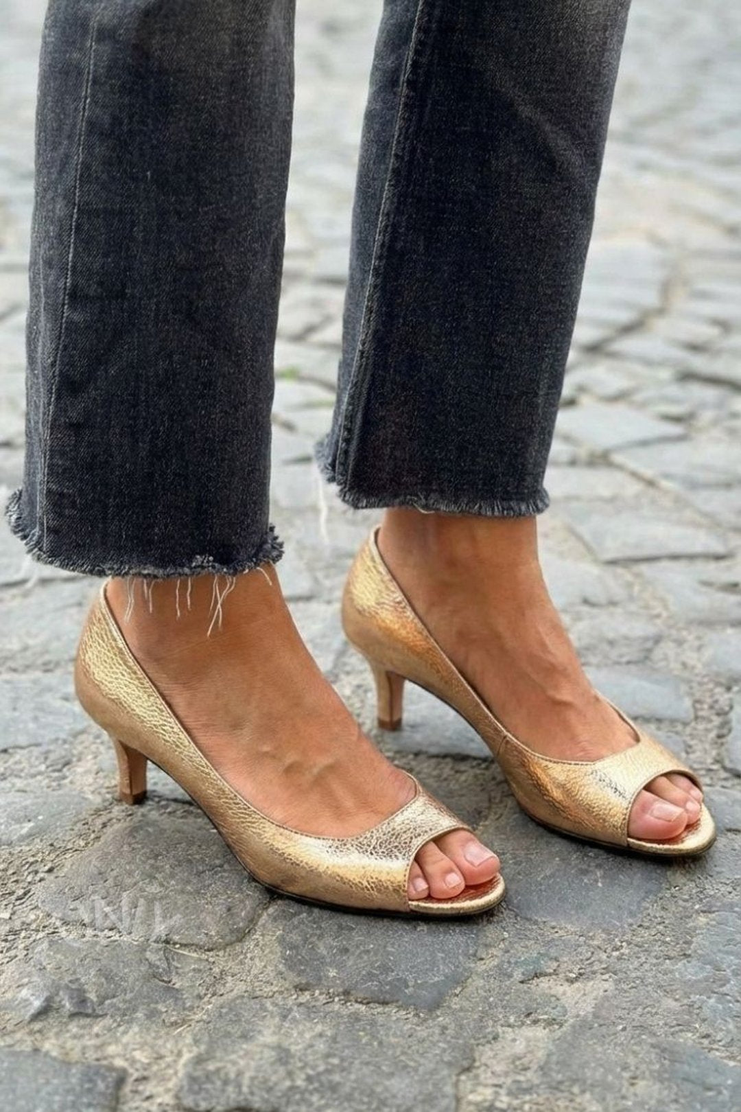 Pattie | Low Heel Open Toe Sandals