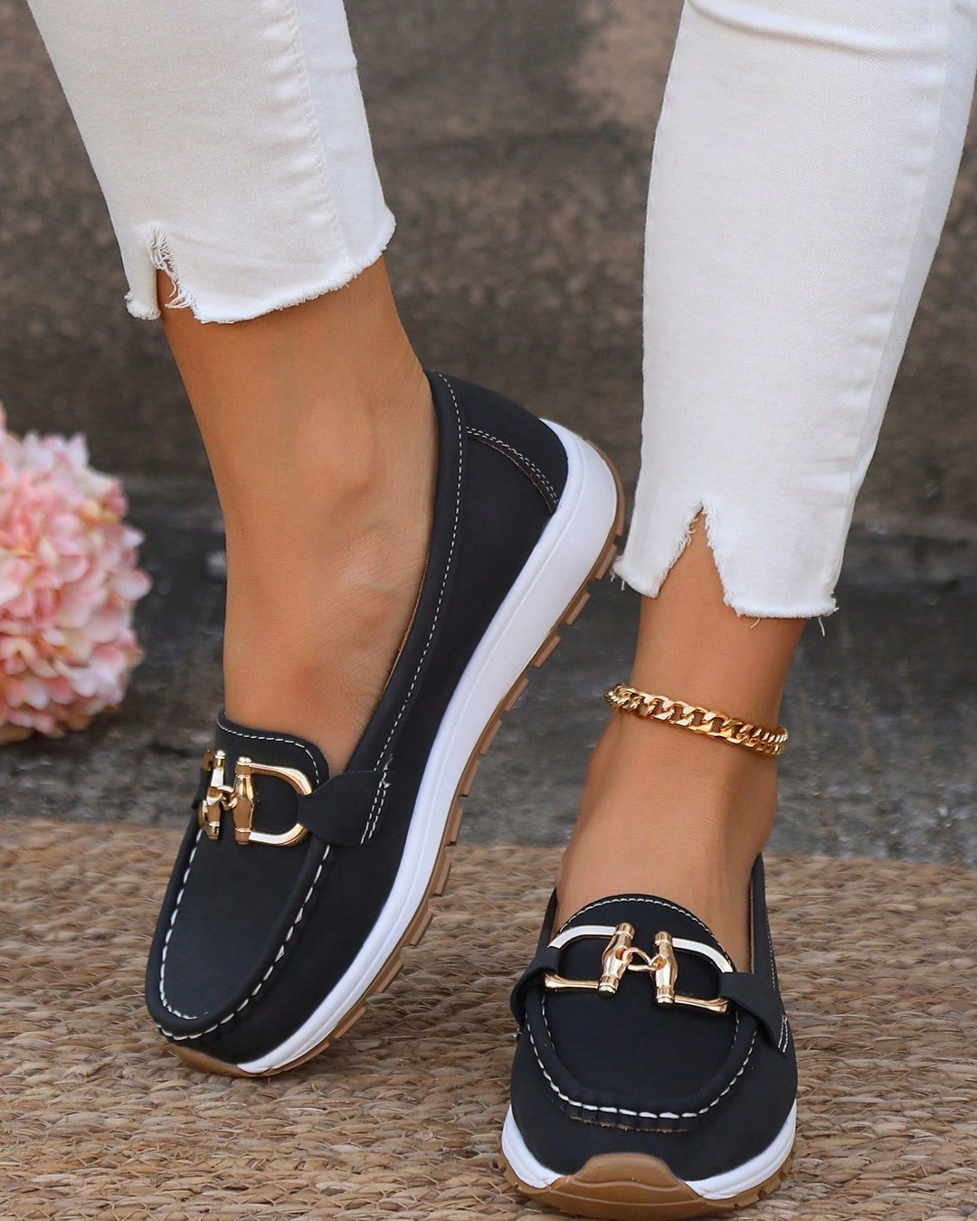 Toulouse | Flat Moccasins with Buckle