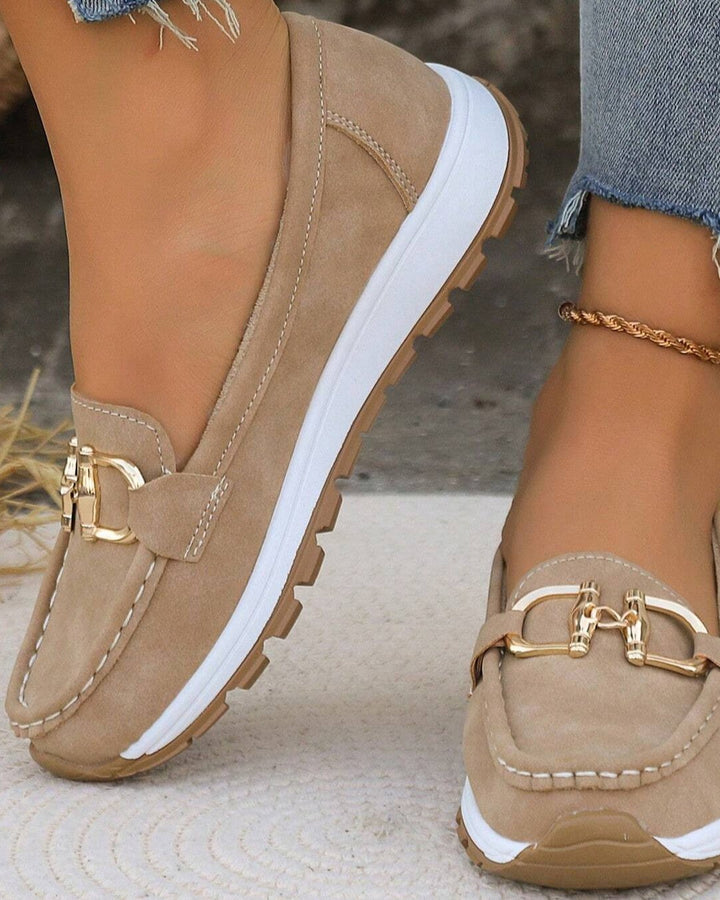 Toulouse | Flat Moccasins with Buckle