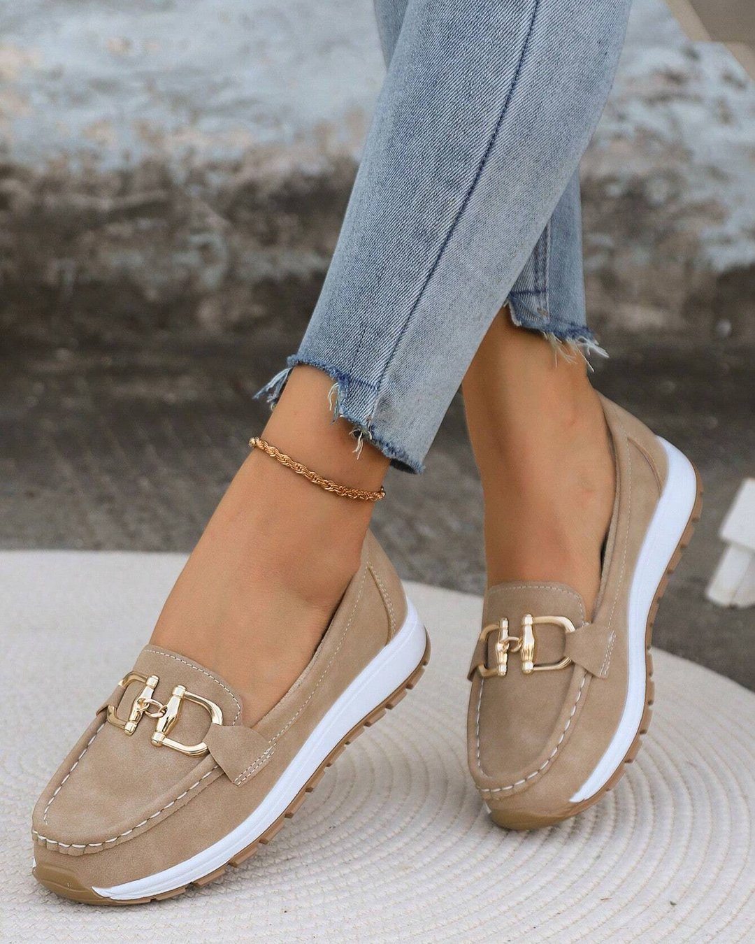 Toulouse | Flat Moccasins with Buckle