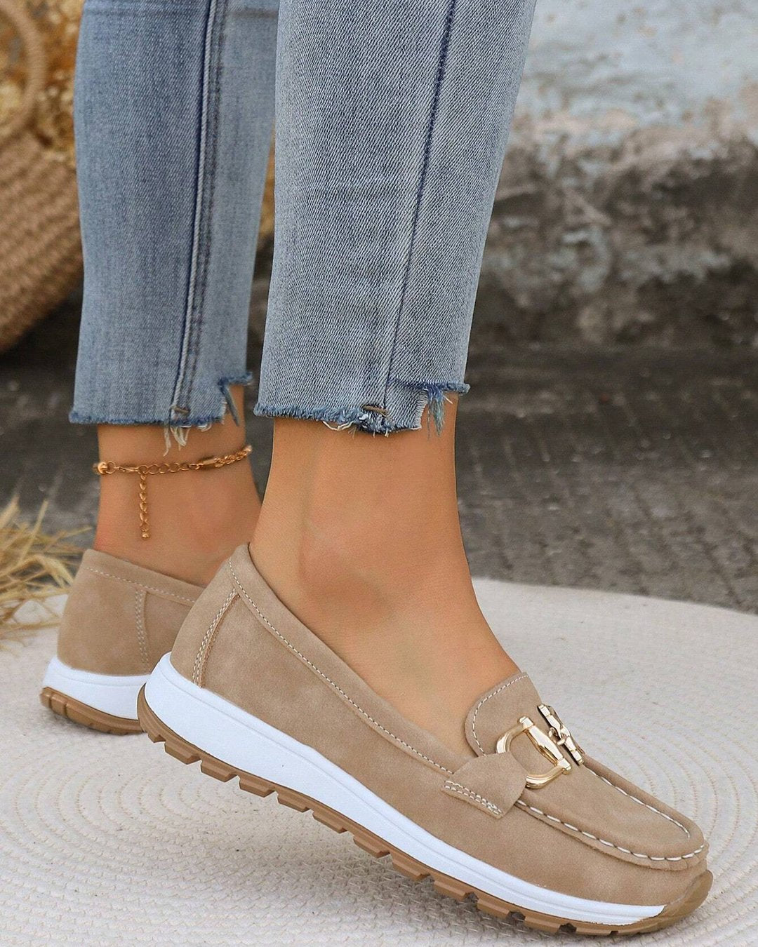 Toulouse | Flat Moccasins with Buckle