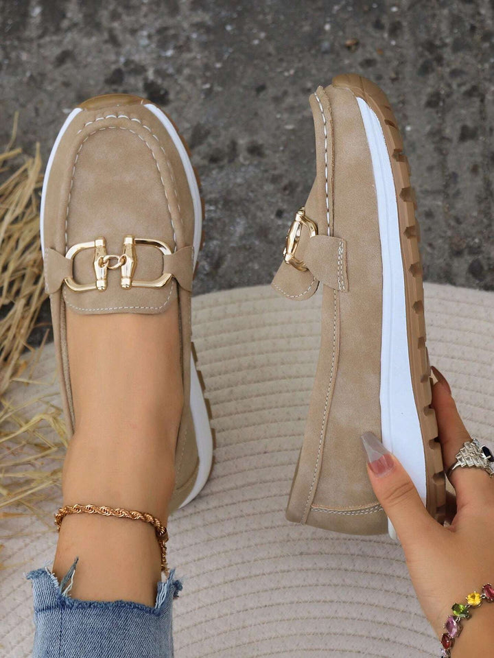 Emily | Flat Buckle Loafers