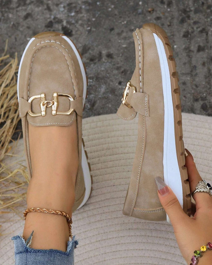 Toulouse | Flat Moccasins with Buckle