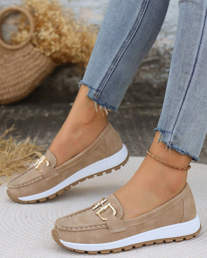 Toulouse | Flat Moccasins with Buckle
