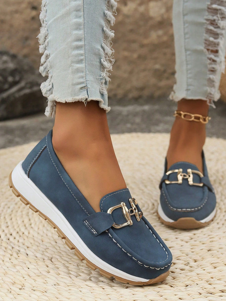 Emily | Flat Buckle Loafers
