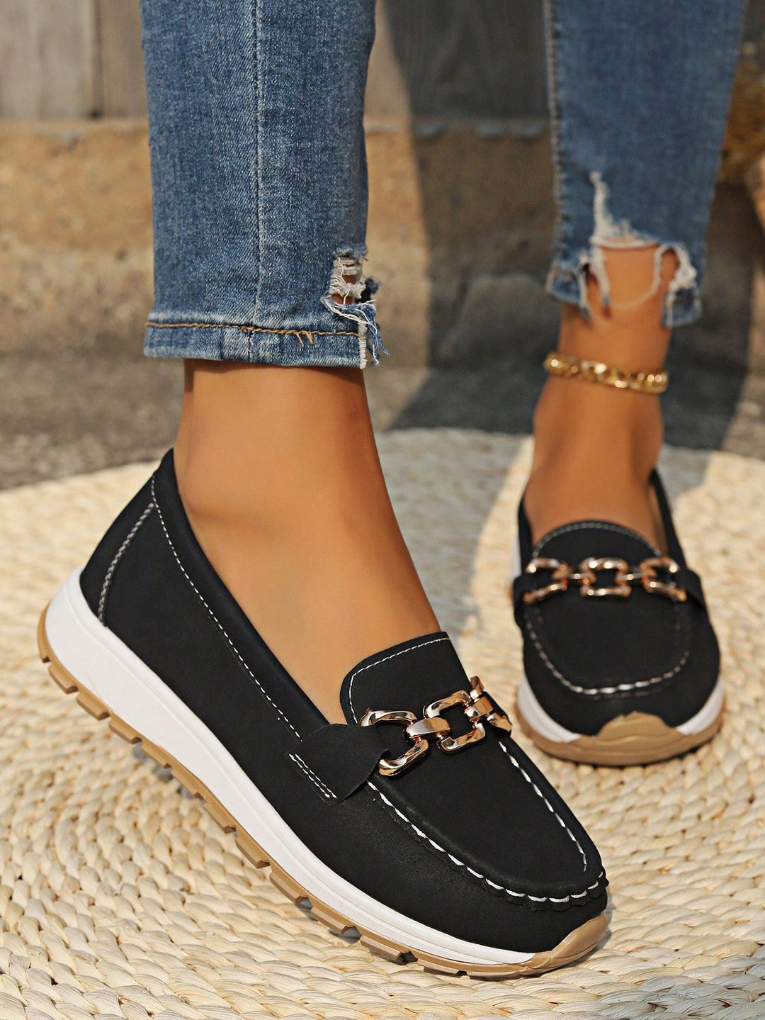 Emily | Flat Buckle Loafers