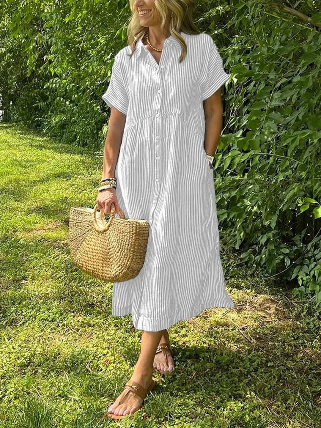 Fay | Elegant Striped Dress
