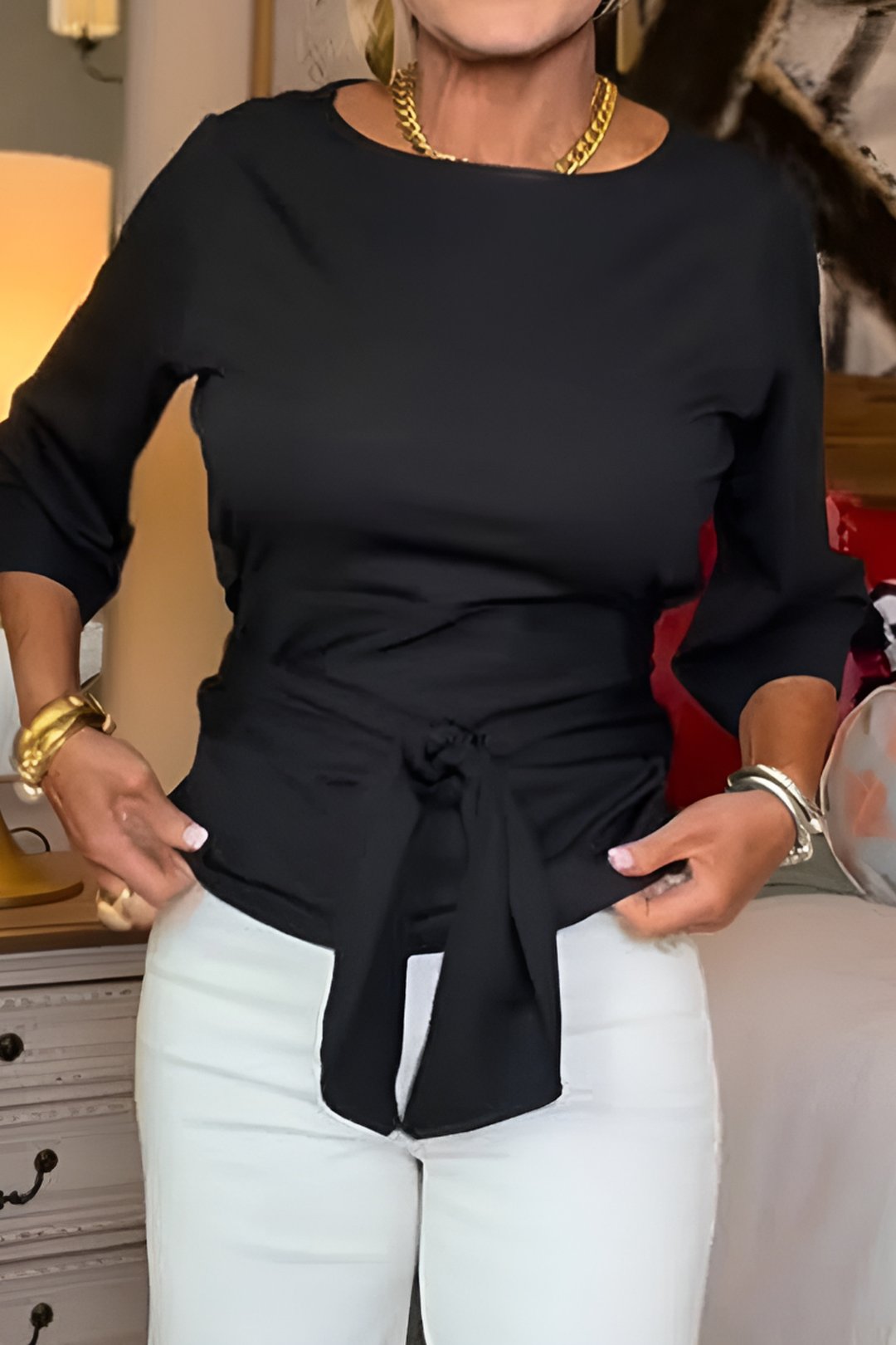 Charity | Stylish Bow Waist Top