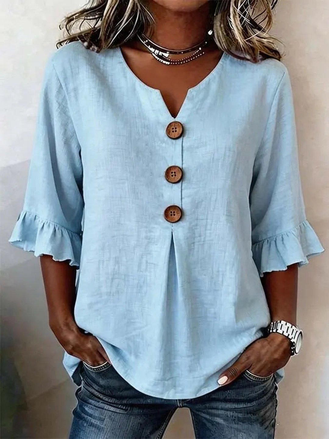 Thelma | Ruffled Blouse