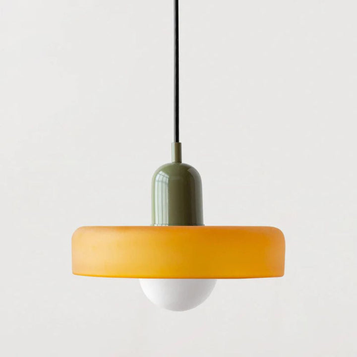 Bauhaus Style Colorful Glass Pendant Light