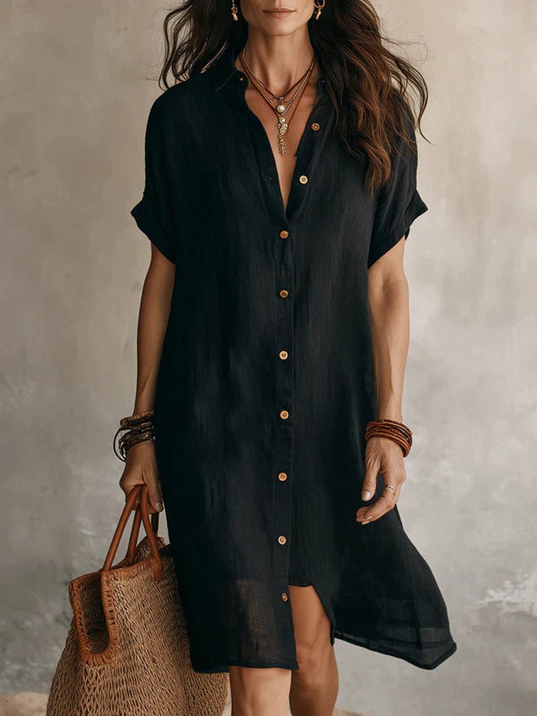 Angeline | Short Sleeve Mini Dress
