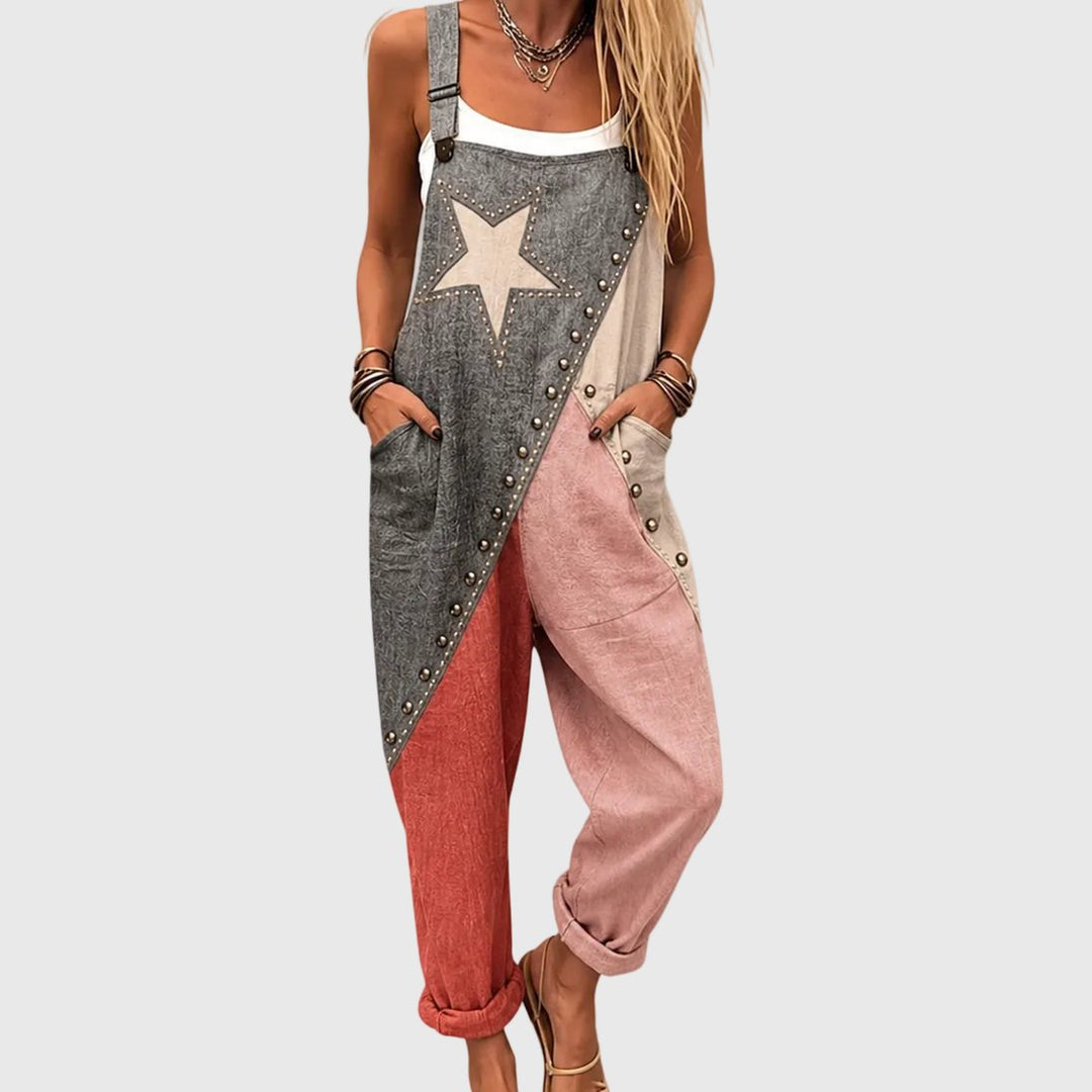 Marjory | Patchwork Dungarees