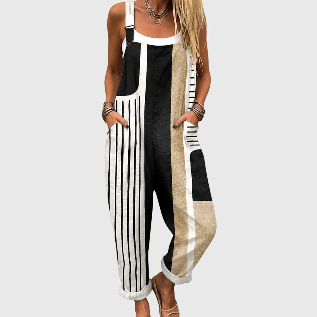 Rubye | Patchwork Comfort Overalls