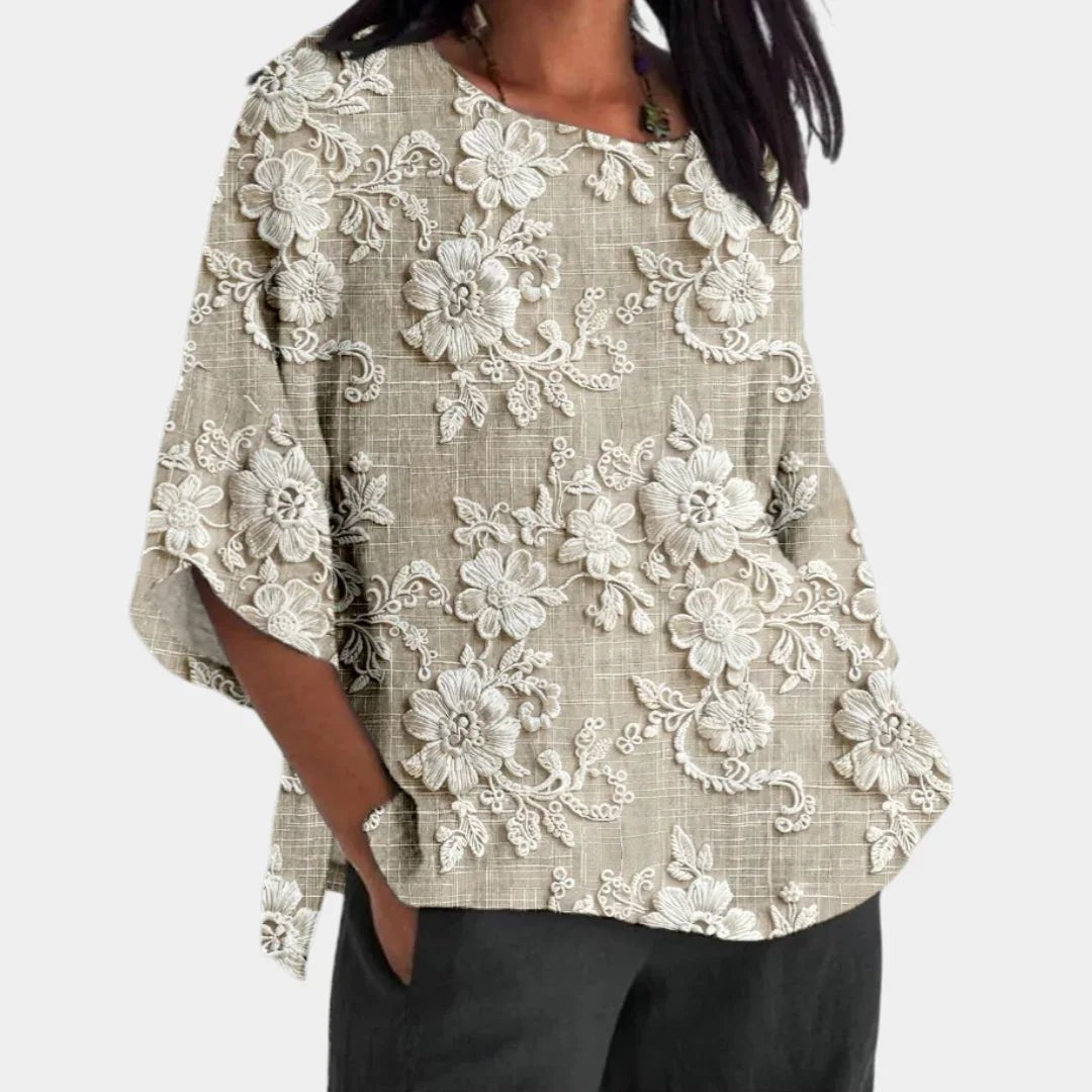Tawana | Vintage Print Top