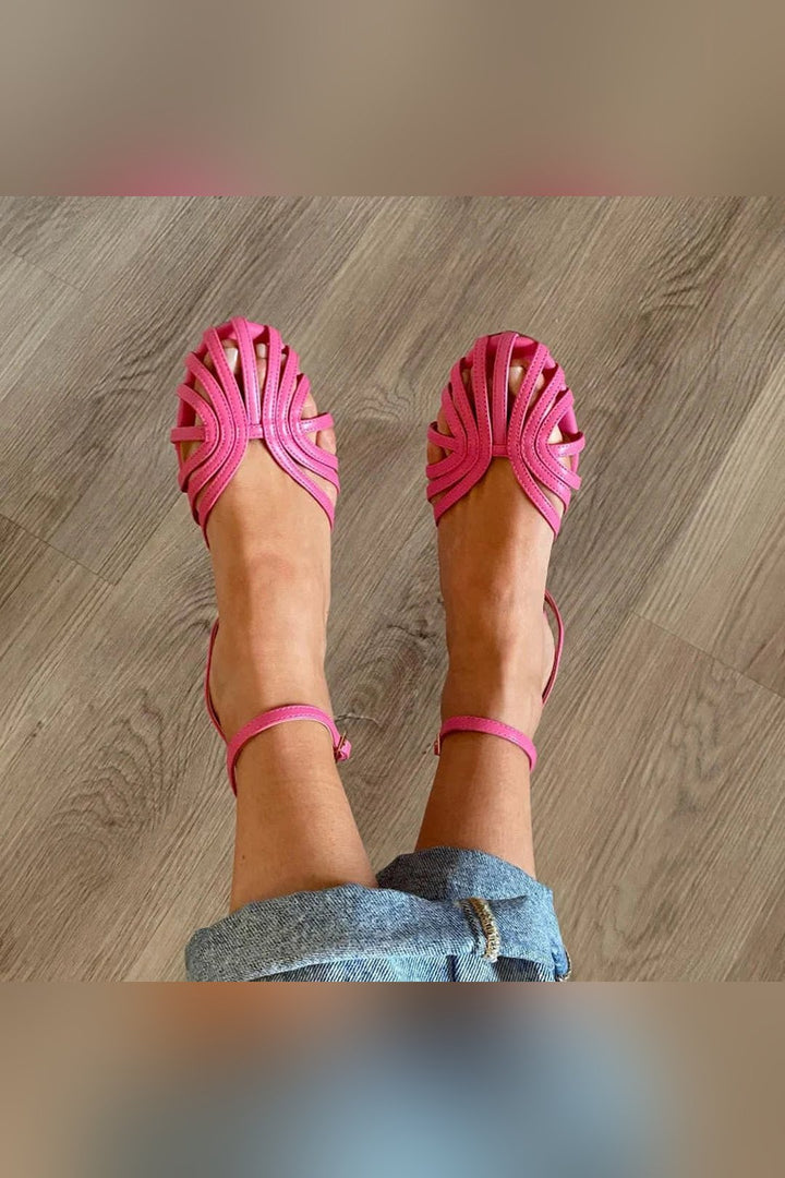 Marybeth | Round Toe Strap Sandals