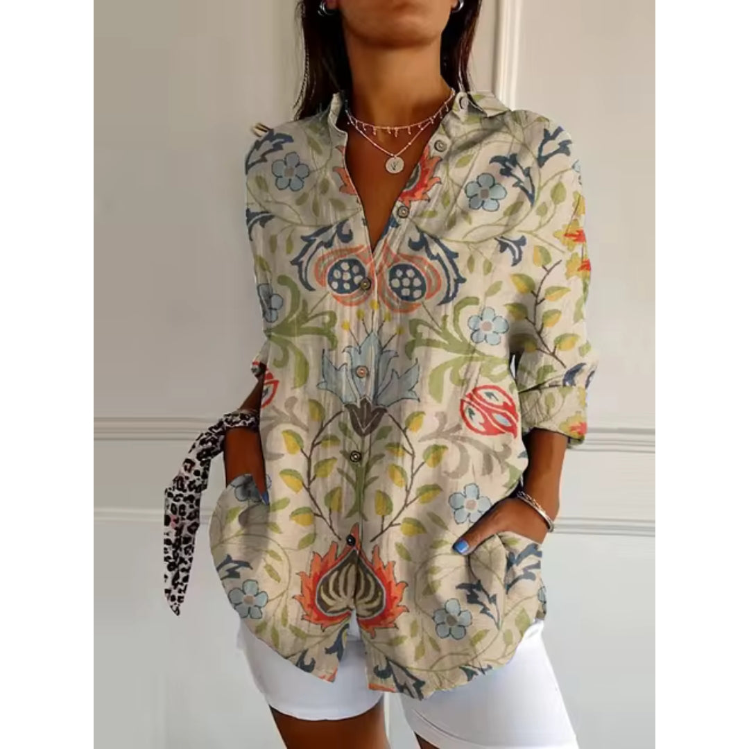 Ruth | Casual Blouse with Floral Print