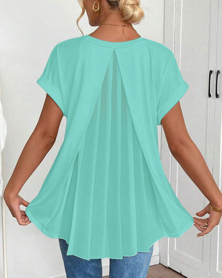 Lucretia | Patchwork Short-Sleeved T-Shirt