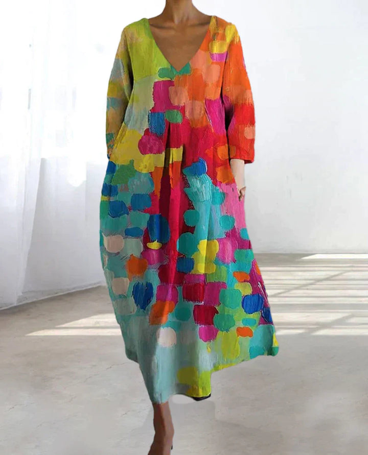 Kateline | Colorful Printed Dress