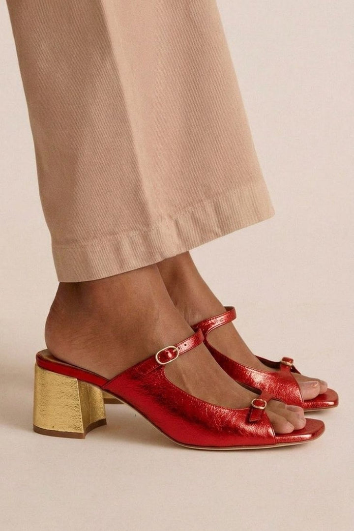 Soledad | Block Toe Heeled Sandals
