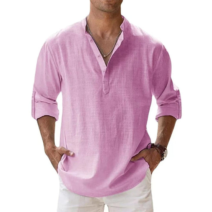Gordon | Linen Henley Shirt