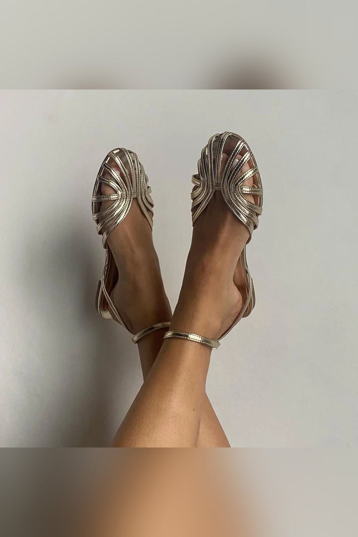 Marybeth | Round Toe Strap Sandals