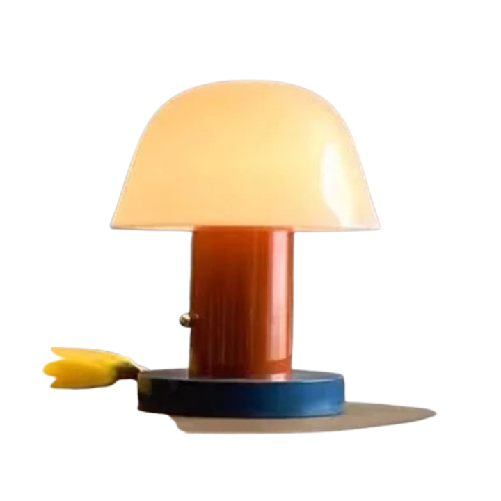 Hemisphere Glass × Color Base Luxury Table Lamp | Buy 1 Get 1 Free