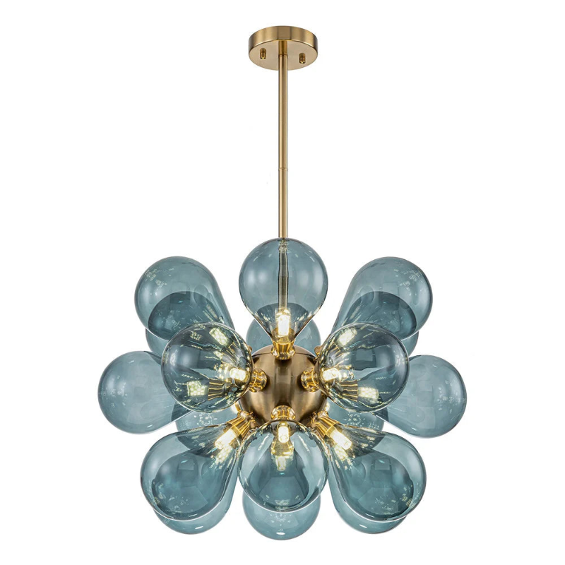 Cluster Blue Glass Bubble Chandelier | Buy 1 Get 1 Free