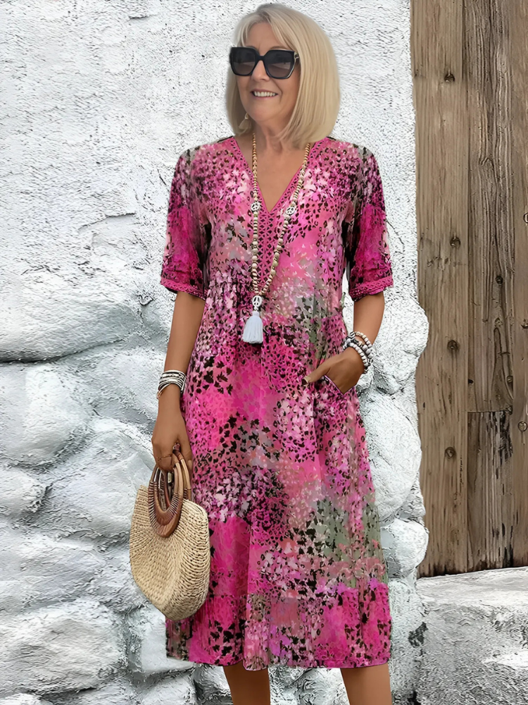 Mirabelle | Vibrant Mid Length Dress