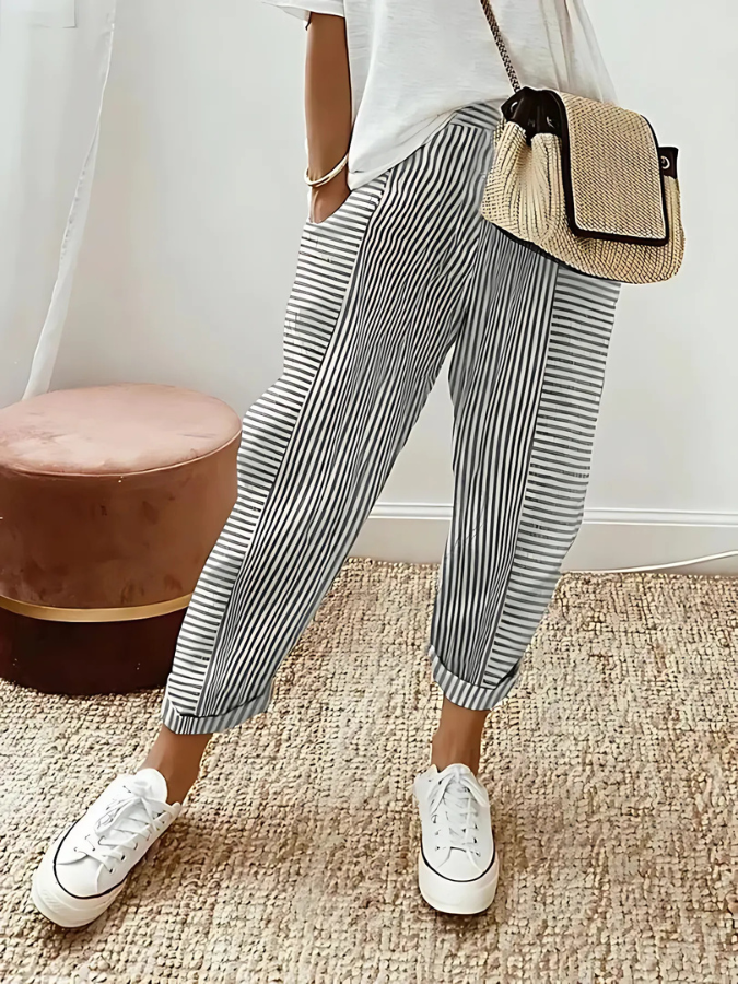 Cindra | Striped Pants