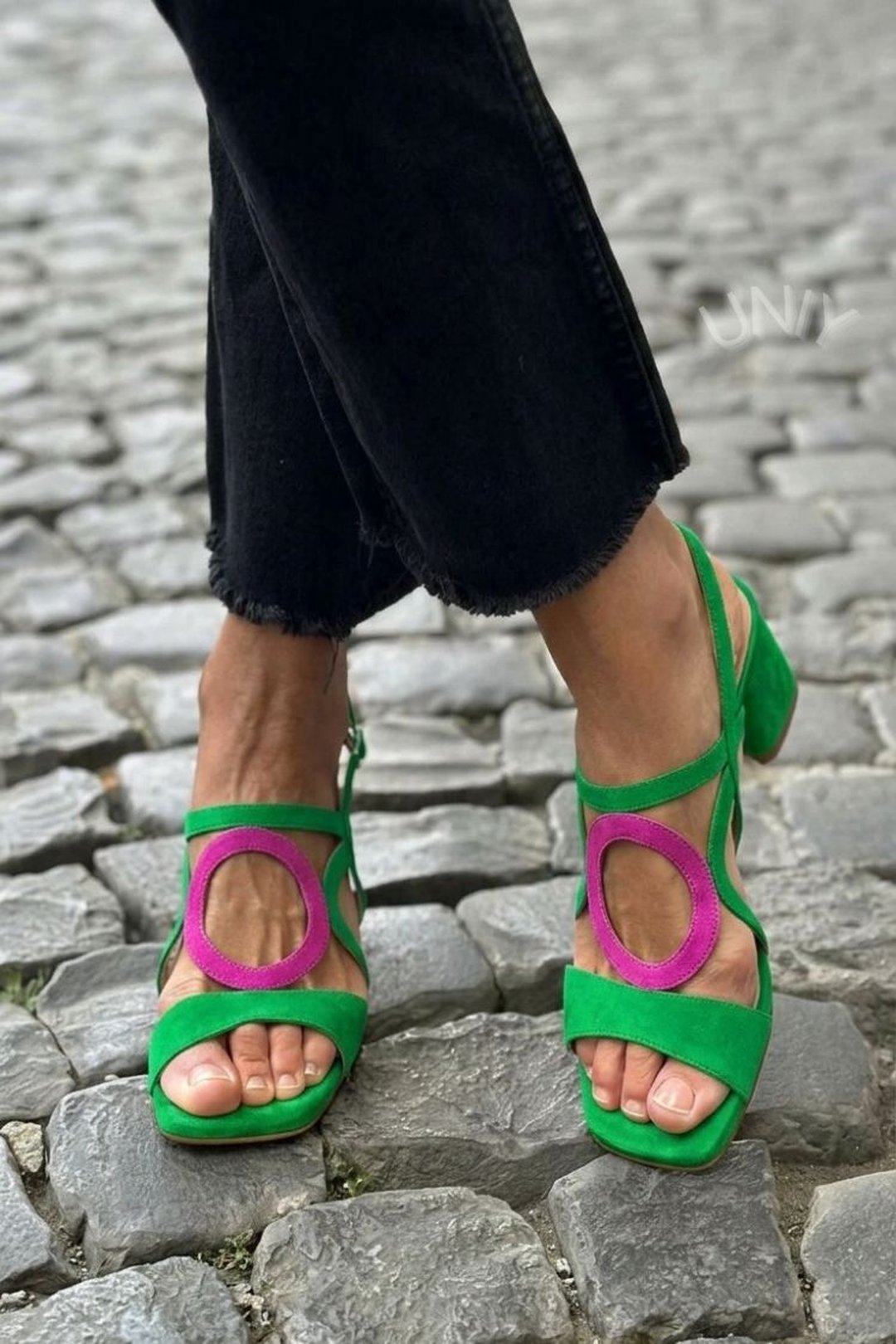 Estela | Square Toe Cut-Out Sandals