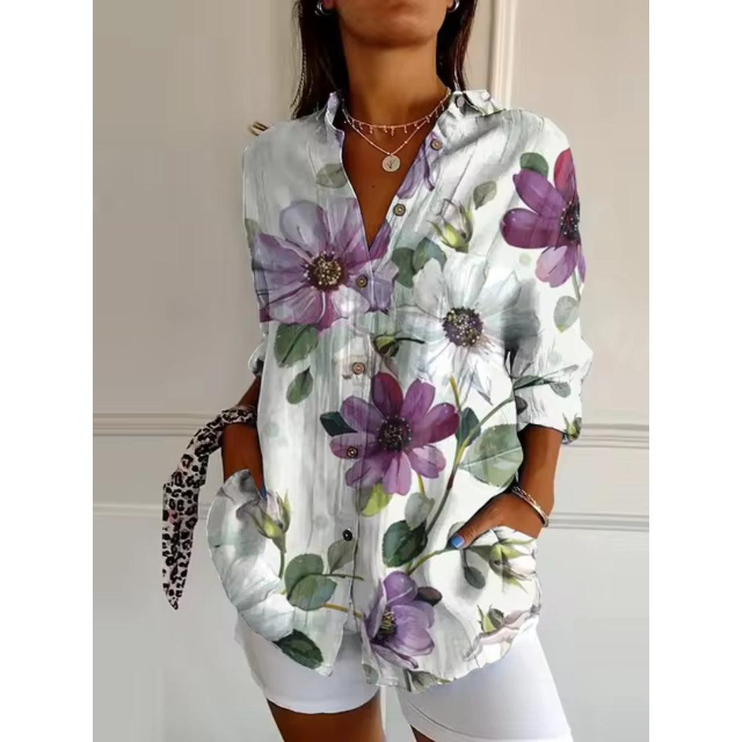 Ruth | Casual Blouse with Floral Print