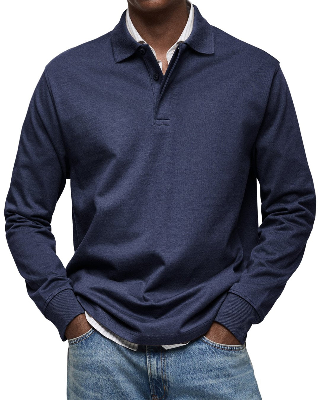 Grant | Luxury Long Sleeve Polo Shirt