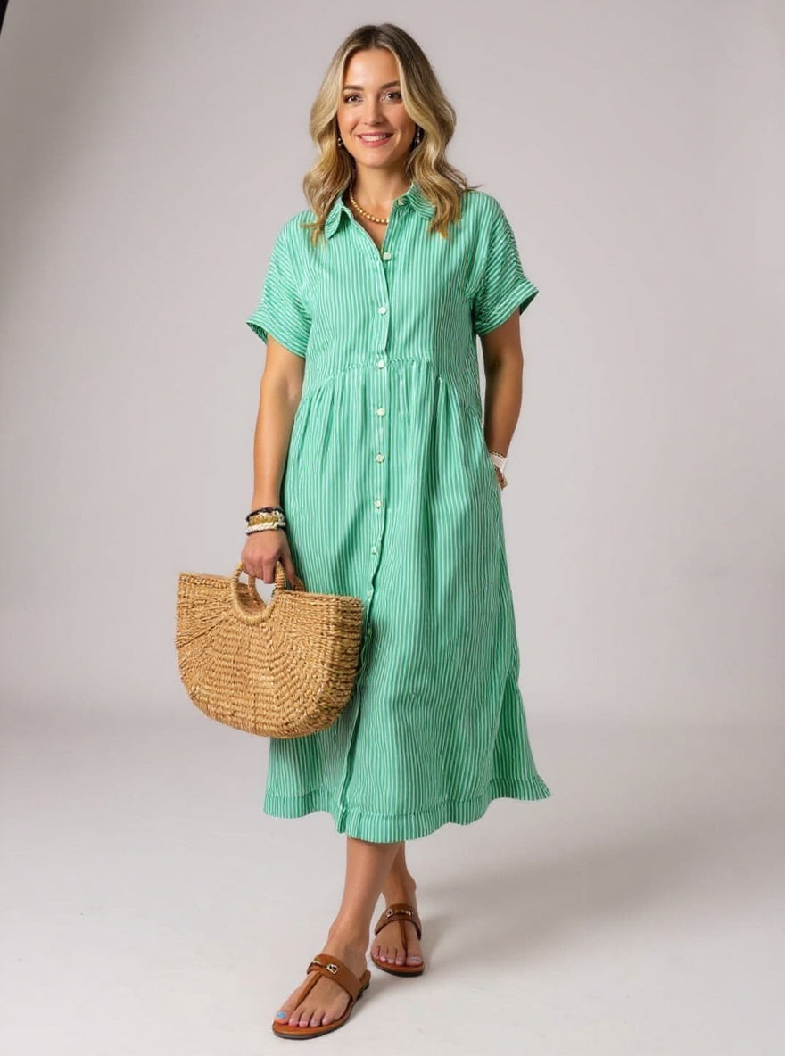 Tawny | Fashionable Striped Dress