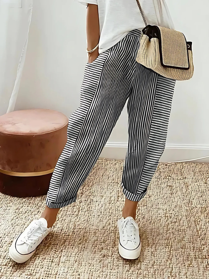 Cindra | Striped Pants