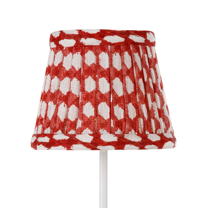Zafferano × Fermoy Fabric Lamp Shade - Wicker Design