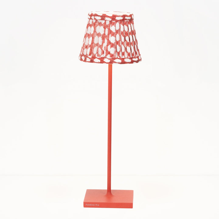 Zafferano × Fermoy Fabric Lamp Shade - Wicker Design