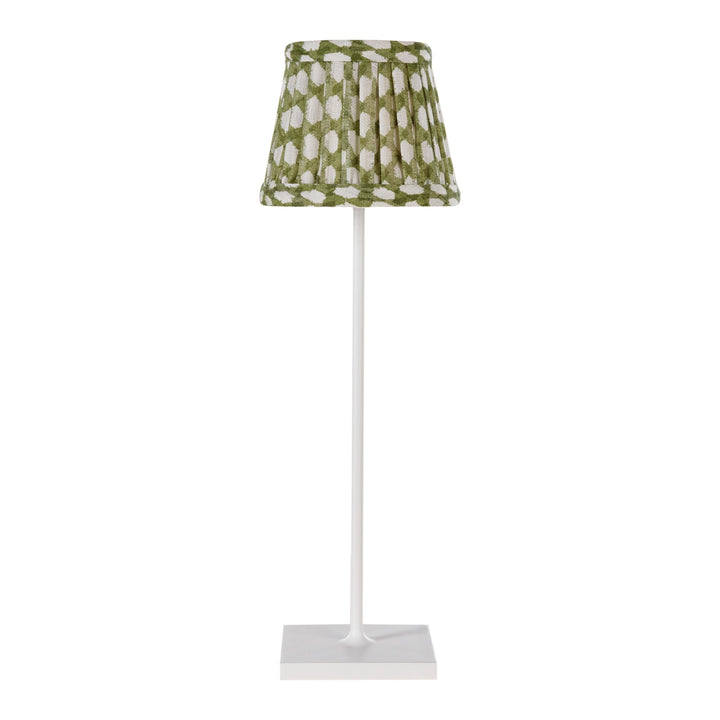 Zafferano × Fermoy Fabric Lamp Shade - Wicker Design