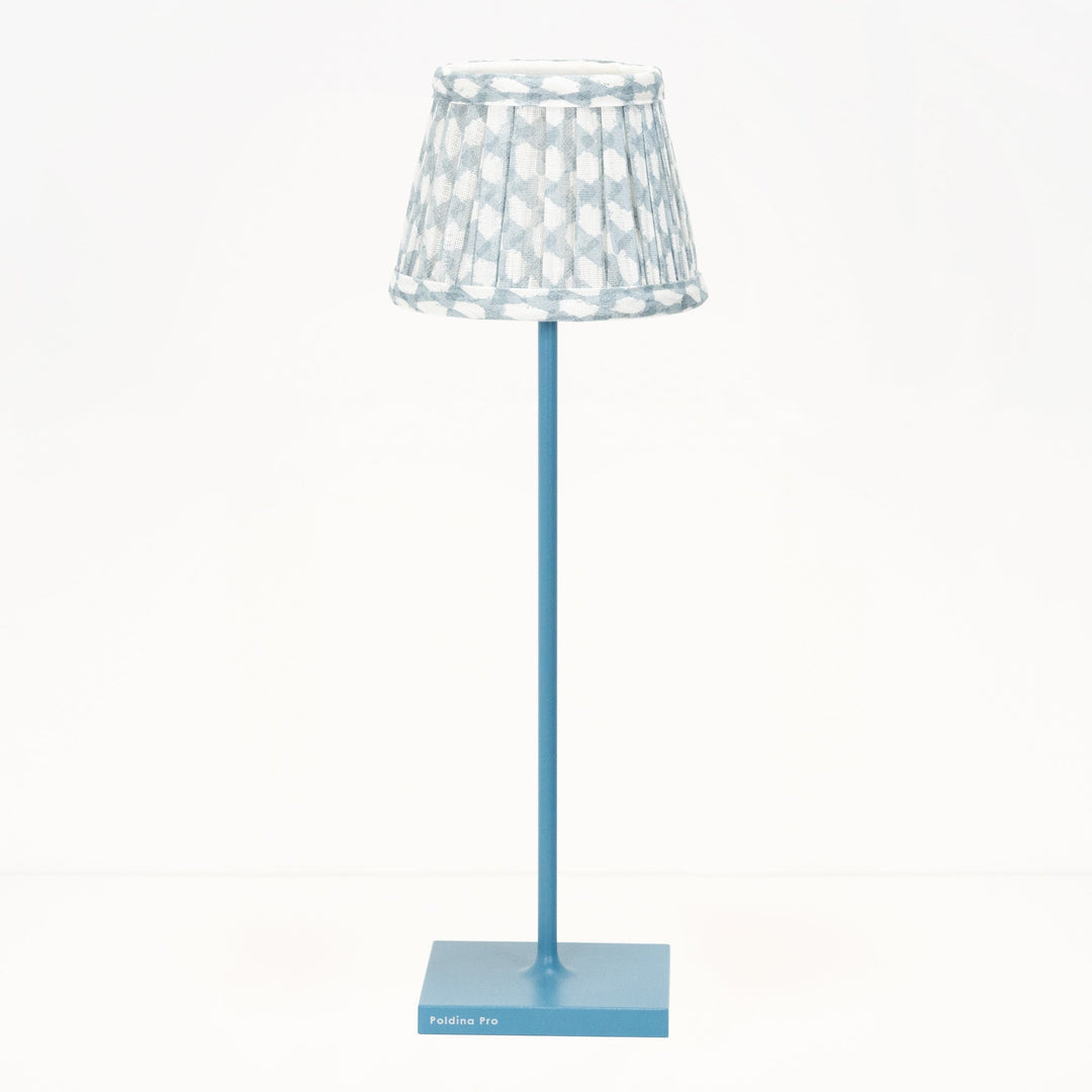 Zafferano × Fermoy Fabric Lamp Shade - Wicker Design