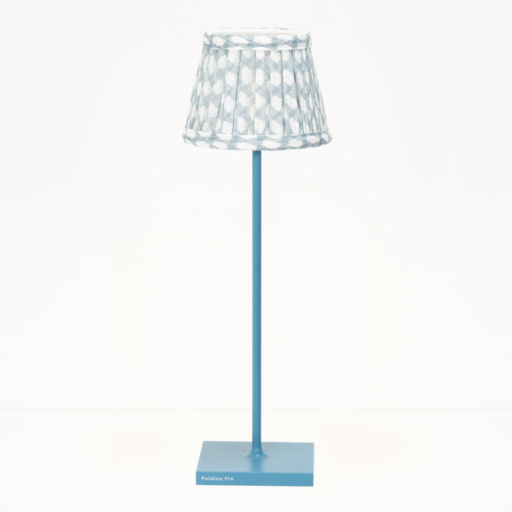 Zafferano × Fermoy Fabric Lamp Shade - Wicker Design
