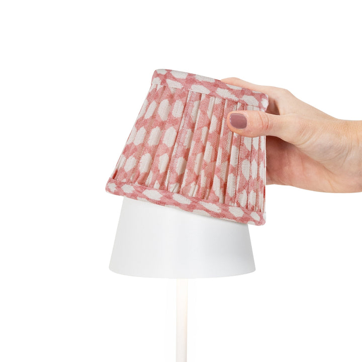 Zafferano × Fermoy Fabric Lamp Shade - Wicker Design