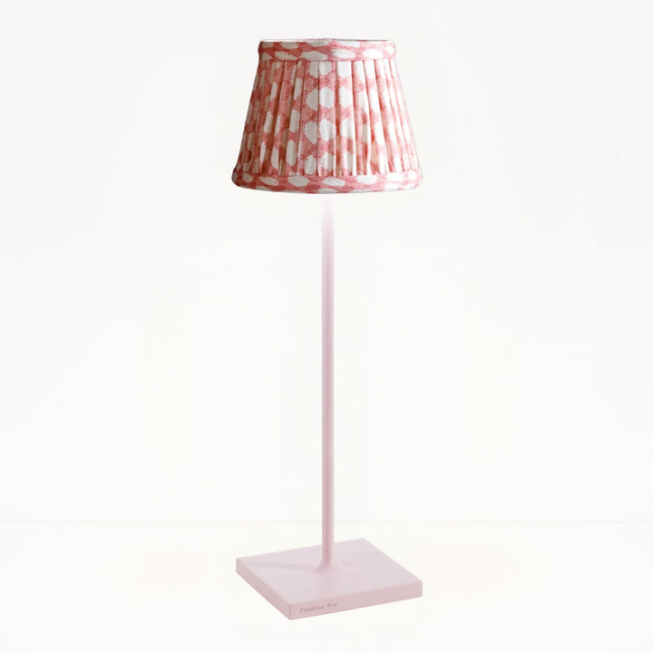 Zafferano × Fermoy Fabric Lamp Shade - Wicker Design
