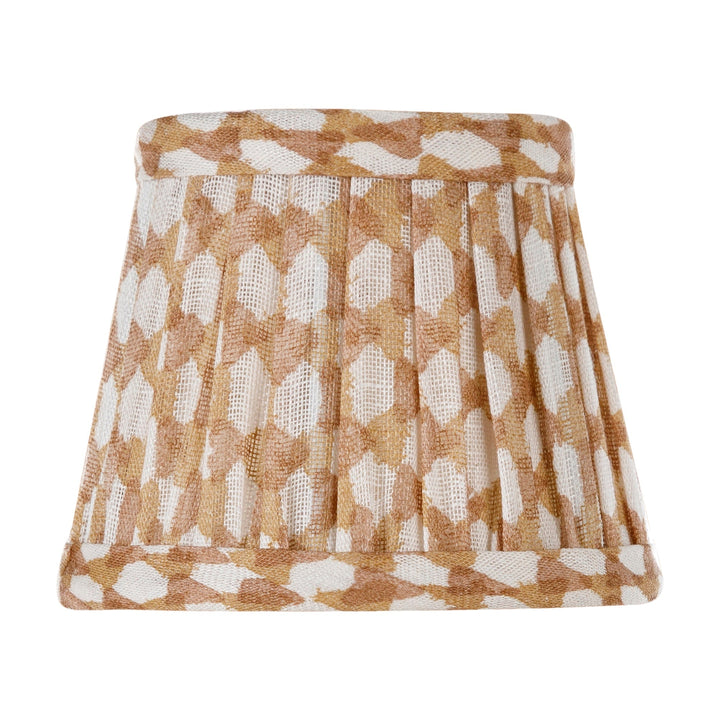 Zafferano × Fermoy Fabric Lamp Shade - Wicker Design