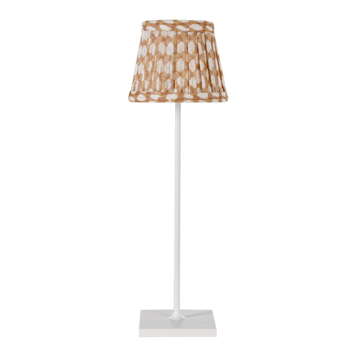 Zafferano × Fermoy Fabric Lamp Shade - Wicker Design