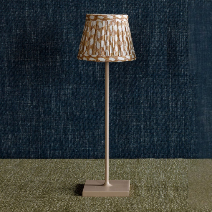 Zafferano × Fermoy Fabric Lamp Shade - Wicker Design