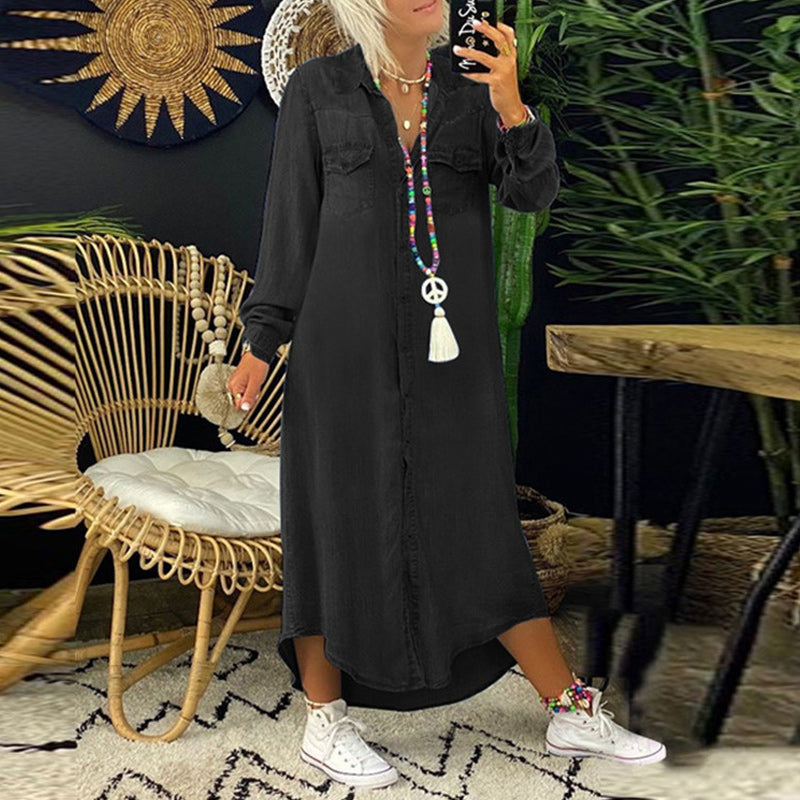 Gunn | Long Sleeve Denim Dress