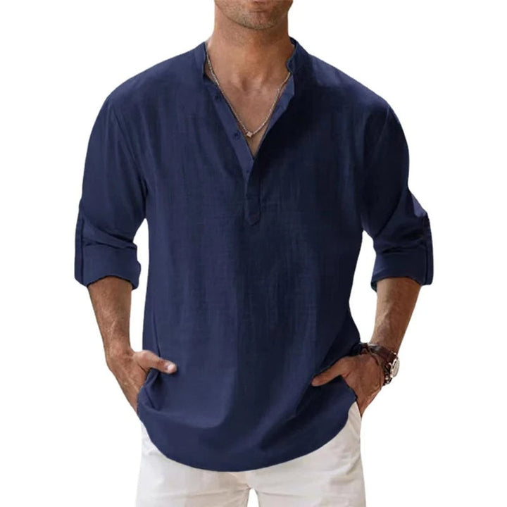 Gordon | Linen Henley Shirt