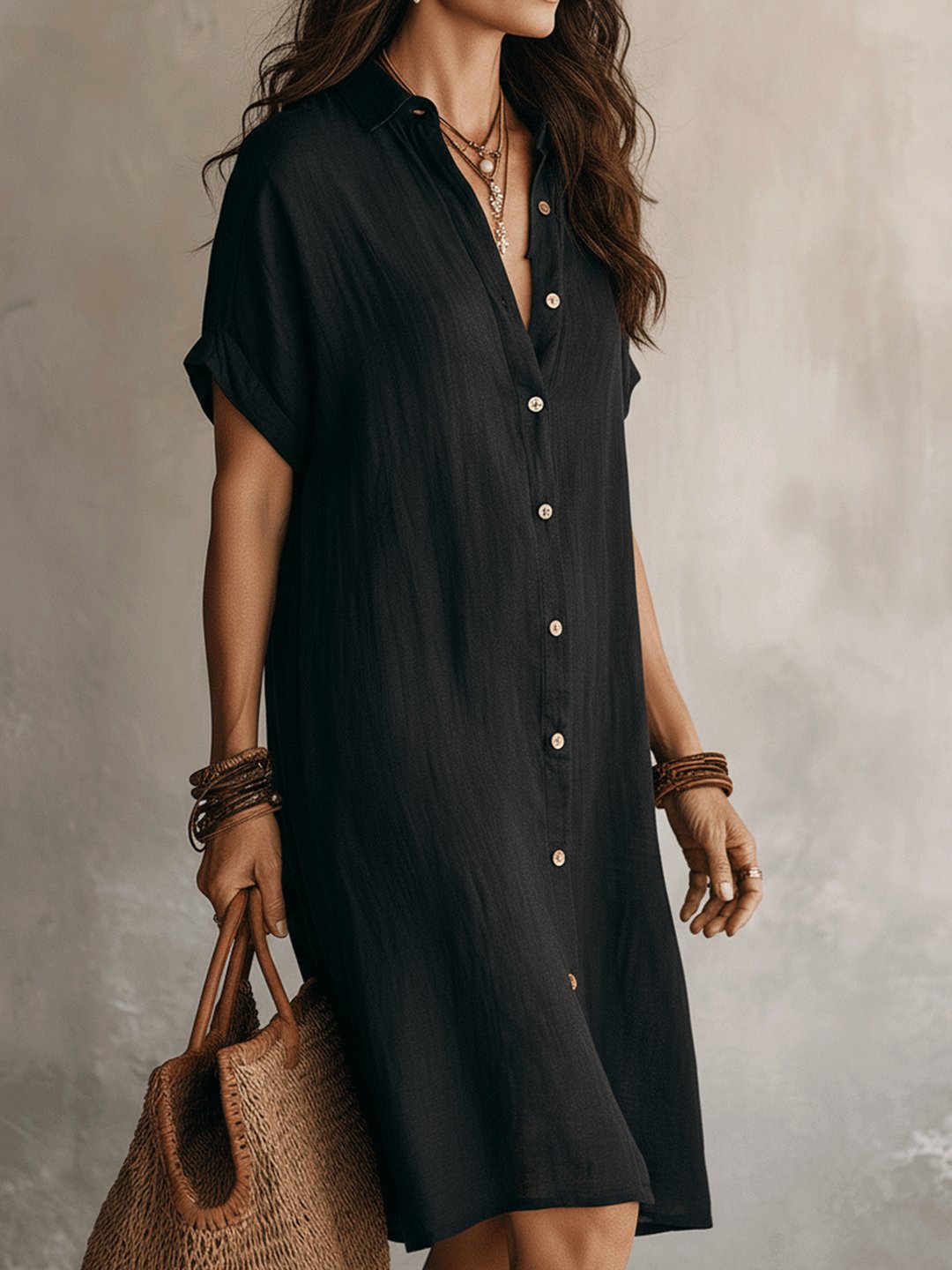 Angeline | Short Sleeve Mini Dress